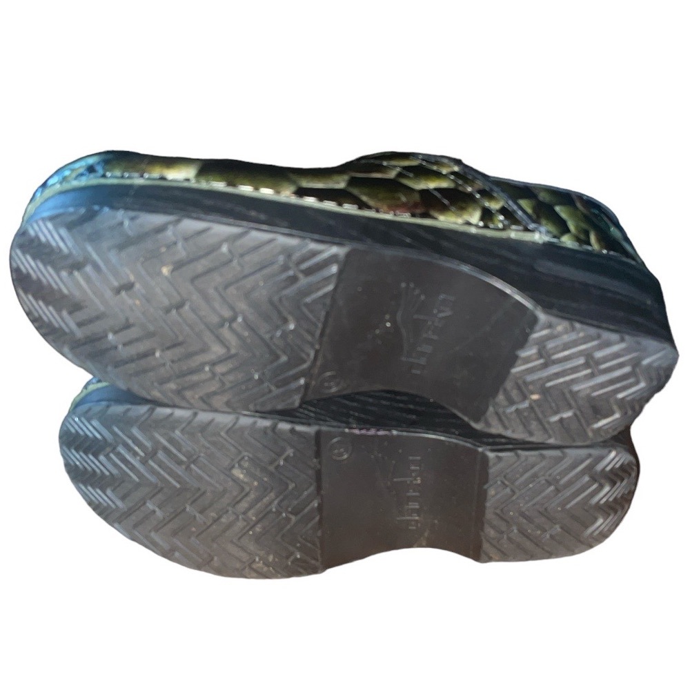 Dansko Green Snake Print Clogs Size 6.5-7 - image 3